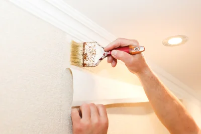 Pose de papier peint à Lederzeele — revêtements muraux et toiles de verre
